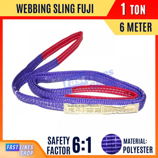 FUJI Webbing Sling Belt 1 Ton 6 Meter Bahan Polyester