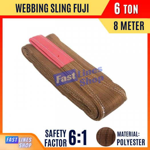 FUJI Webbing Sling Belt 6 Ton 8 Meter Tali Angkat Polyester